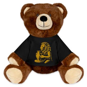 Maître potier Lion d’or - Nounours RecycelBär® marron - noir - Devant