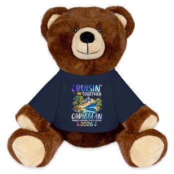 Cruisin Together Caribbean 2027 - MiniFeet® RecycelBär® Braun - French Navy - Vorne