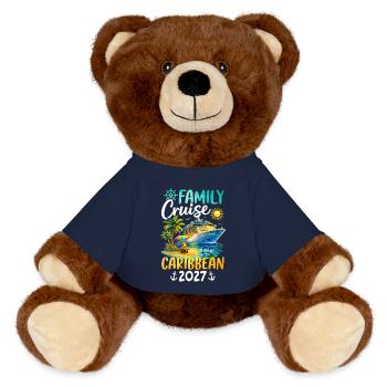 Family Cruise Caribbean 2027 - MiniFeet® RecycelBär® Braun - French Navy - Vorne