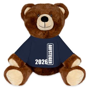 Promoted 2026 Promotion Jersey Promotion 26 - MiniFeet® RecycelBär® Teddy Bear Brown - french navy - Front