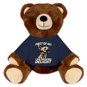 Mexican Chihuahua Small Dog Toy Dog - MiniFeet® RecycelBär® Teddy Bear Brown - french navy - Front