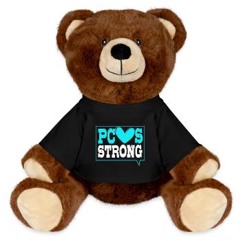 Sensibilisation au SOPK - Nounours RecycelBär® marron - noir - Devant