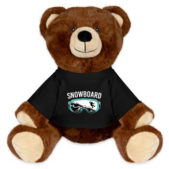 Snowboard Snowboard Vacances snowboard Snowboarders - Nounours RecycelBär® marron - noir - Devant