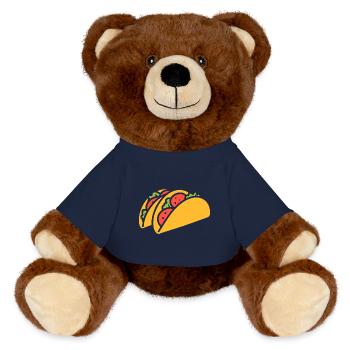 Tacos - MiniFeet® RecycelBär® Teddy Bear Brown - french navy - Front