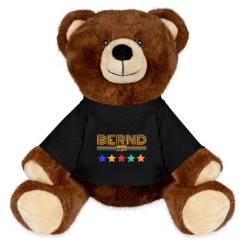 Bernd - Nounours RecycelBär® marron - noir - Devant