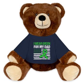 Liver disease - MiniFeet® RecycelBär® Teddy Bear Brown - french navy - Front