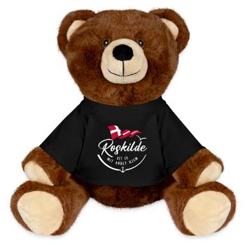 ROSKILDE - My second home - w - MiniFeet® RecycelBär® Teddy Bear Brown - black - Front