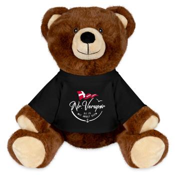 NR VORUPOR - My second home - w - MiniFeet® RecycelBär® Teddy Bear Brown - black - Front