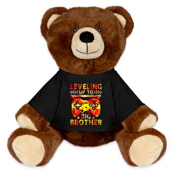 Big Brother Bébé Drôle Promouvoir Jeu Promu - Nounours RecycelBär® marron - noir - Devant