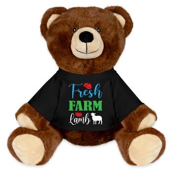 Fresh Farm Lamb - MiniFeet® RecycelBär® Teddy Bear Brown - black - Front