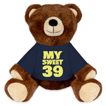 Alter 39 - MiniFeet® RecycelBär® Braun - French Navy - Vorne