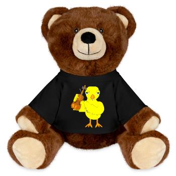 Violon Chick - Nounours RecycelBär® marron - noir - Devant