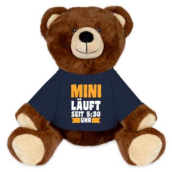 Tochter Sohn - MiniFeet® RecycelBär® Braun - French Navy - Vorne