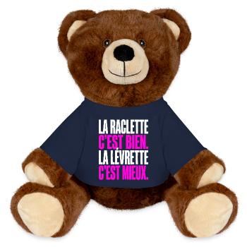 La raclette c-est bien La levrette c-est mie - MiniFeet® RecycelBär® Braun - French Navy - Vorne