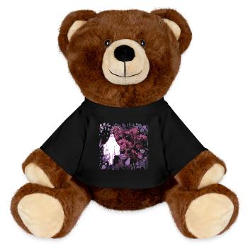 Flora Botanik Gespenst Natur Geist Okkult Natur - MiniFeet® RecycelBär® Braun - Schwarz - Vorne