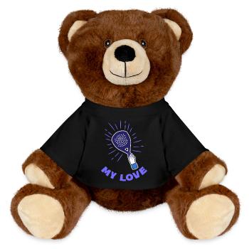 Déclaration de raquette Padel Serve Déclaration Sport - Nounours RecycelBär® marron - noir - Devant