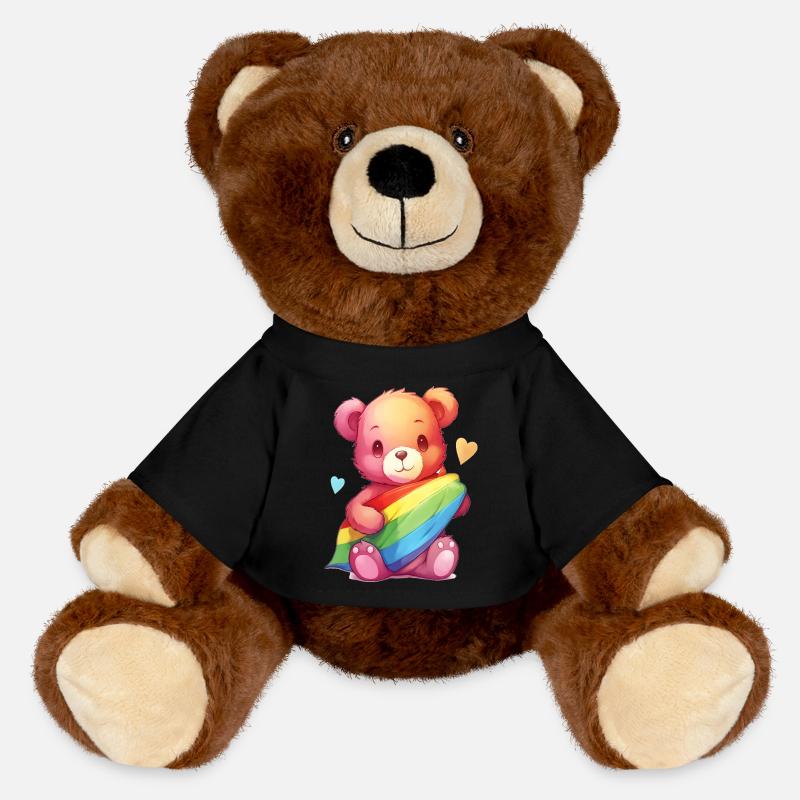 L’amour est une nécessité pour l’ours - Nounours RecycelBär® marron - noir