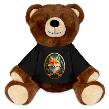Rotfuchs - MiniFeet® RecycelBär® Braun - Schwarz - Vorne