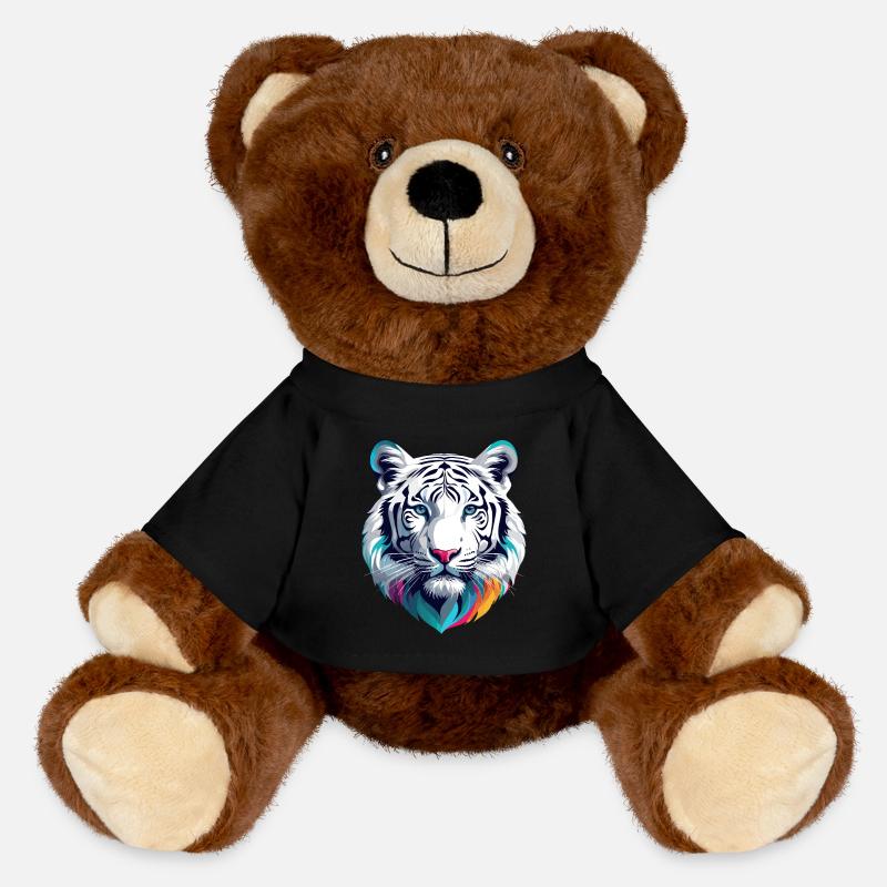 Weißer Tiger - MiniFeet® RecycelBär® Braun - Schwarz