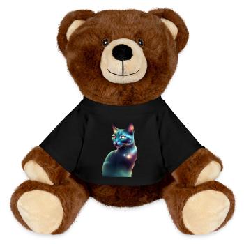 Fantastische Katze - MiniFeet® RecycelBär® Braun - Schwarz - Vorne