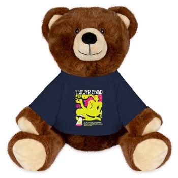 Blühende Gelassenheit Umarmen Sie Ihr Iner-Blumenkind - MiniFeet® RecycelBär® Braun - French Navy - Vorne