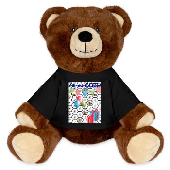 Alles Gute! - MiniFeet® RecycelBär® Braun - Schwarz - Vorne