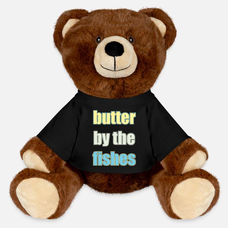 Butterfish - MiniFeet® RecycelBär® Teddy Bear Brown - black