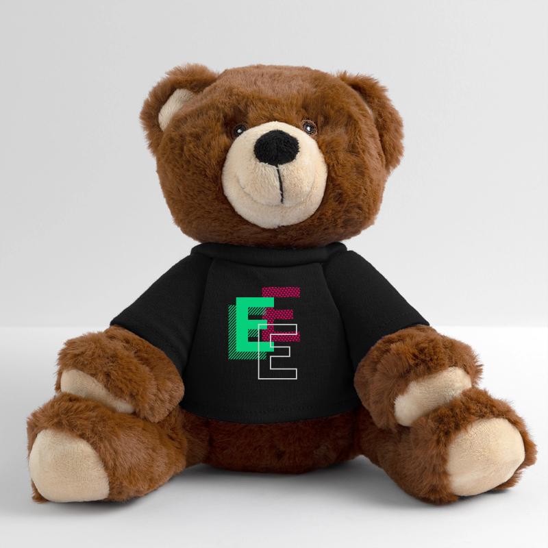 Lettre Initiale E Design Cadeau Nounours RecycelBär® marron