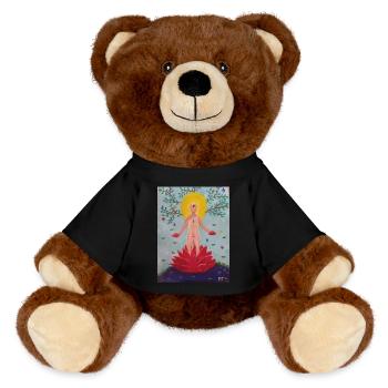 Éveil Divin - Collection : Origine & Harmoni - Nounours RecycelBär® marron - noir - Devant