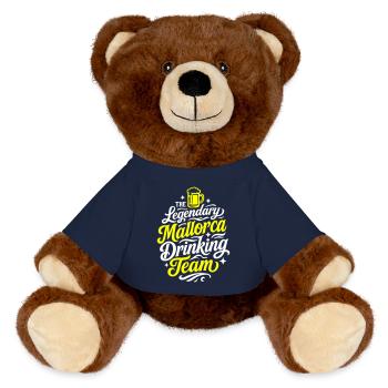 Mallorca Drinking Team - MiniFeet® RecycelBär® Braun - French Navy - Vorne