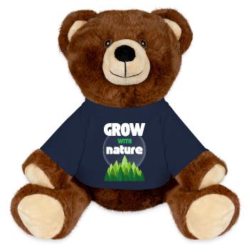 Mit der Natur wachsen - MiniFeet® RecycelBär® Braun - French Navy - Vorne