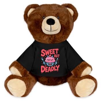 Cupcake Diabolique: Douce Menace - Nounours RecycelBär® marron - noir - Devant