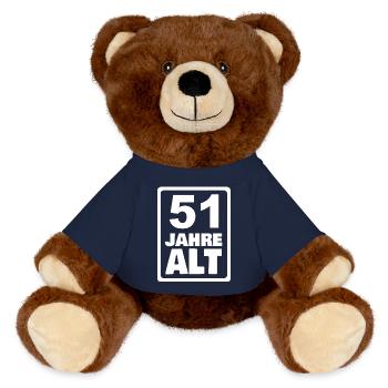 Alter 51 - MiniFeet® RecycelBär® Braun - French Navy - Vorne