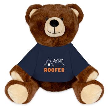 Dachdecker - MiniFeet® RecycelBär® Braun - French Navy - Vorne