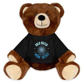 Natation sur glace eau froide chaud flous glace cadeau - Nounours RecycelBär® marron - noir - Devant