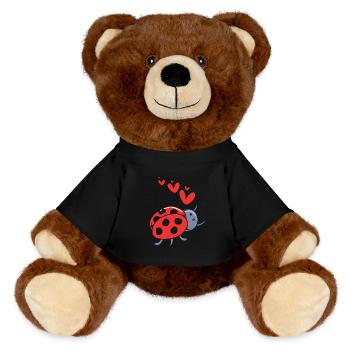 Insect Entomology - MiniFeet® RecycelBär® Teddy Bear Brown - black - Front