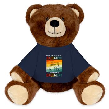 Drummer Drum Baguettes - Nounours RecycelBär® marron - bleu marine - Devant