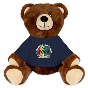 Vintage 2009 Retro - Best-seller - Nounours RecycelBär® marron - bleu marine - Devant