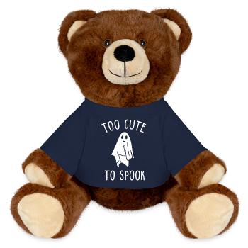 Trop mignon pour effrayer - Nounours RecycelBär® marron - bleu marine - Devant