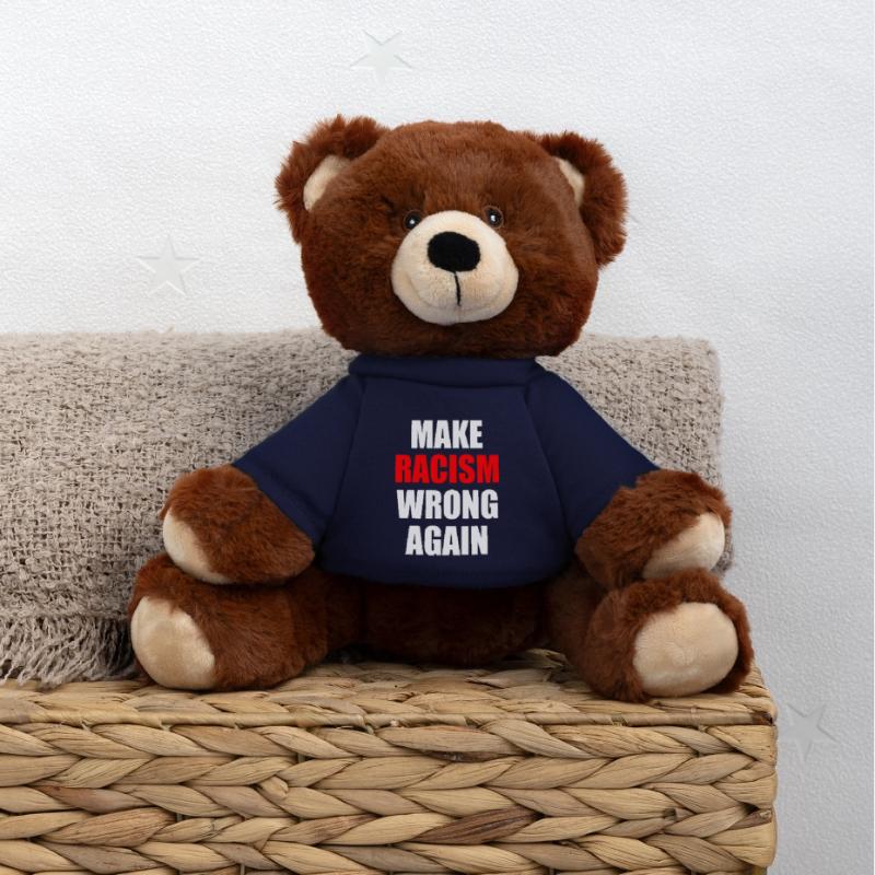 make racism wrong again MiniFeet® RecycelBär® Braun