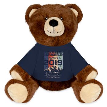 Millésime 2019 légendaire - Nounours RecycelBär® marron - bleu marine - Devant