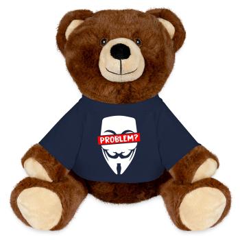 Problème Anonyme - Nounours RecycelBär® marron - bleu marine - Devant