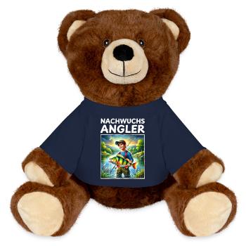 Jeunes pêcheurs - Nounours RecycelBär® marron - bleu marine - Devant