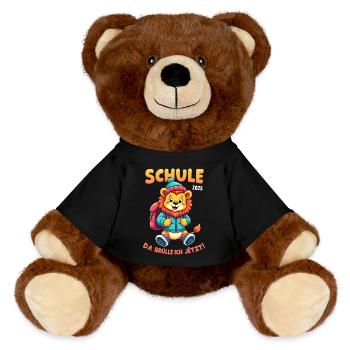 Einschulung 2025 - Mädchen & Junge - MiniFeet® RecycelBär® Braun - Schwarz - Vorne