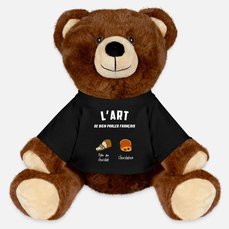 Fierté Sud Ouest Gift Idea - MiniFeet® RecycelBär® Teddy Bear Brown - black