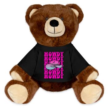 Howdy Pop Hat Gradient - MiniFeet® RecycelBär® Teddy Bear Brown - black - Front