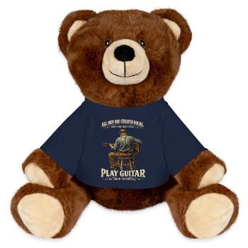 Guitare et Passion : Meilleur à 70 Ans - Nounours RecycelBär® marron - bleu marine - Devant