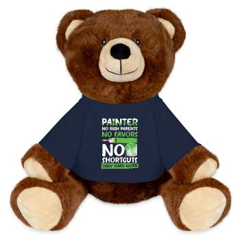 Painter No Rich Parents No Favors No Shortcuts - MiniFeet® RecycelBär® Braun - French Navy - Vorne