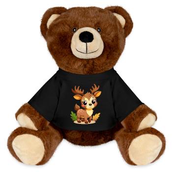 Süßer Babyelch - MiniFeet® RecycelBär® Braun - Schwarz - Vorne