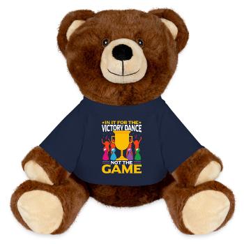 Brettspiele Spaß Und Spiele Brettspiel Humor Witze - MiniFeet® RecycelBär® Braun - French Navy - Vorne